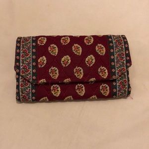 Vera Bradley Wallet - vintage Red Coin pattern